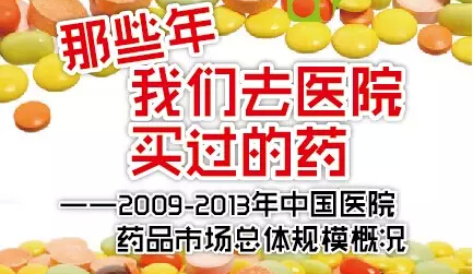 2009-2013年中国医院药品市场总体规模概况