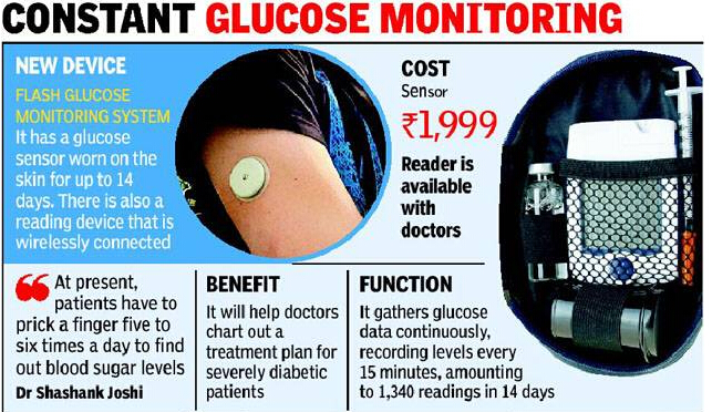 印度血糖监测可穿戴设备：为糖尿病患者摆脱“针刺”之痛