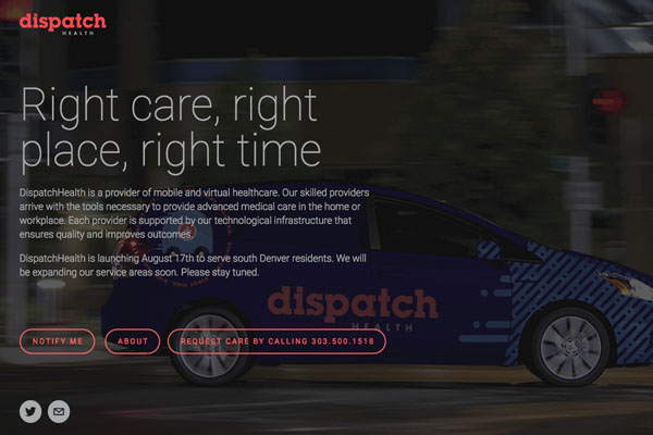 提供医生上门出诊服务的Dispatch Health 获360万美元融资