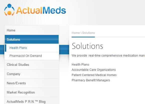 ActualMeds：这家电子医疗公司提供的“健康计划”“药理专家”项目是什么？