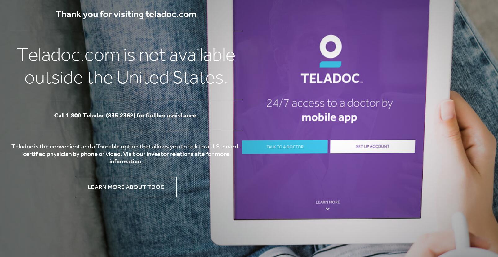 Teladoc 1.25亿美元收购健康管理公司HealthiestYou