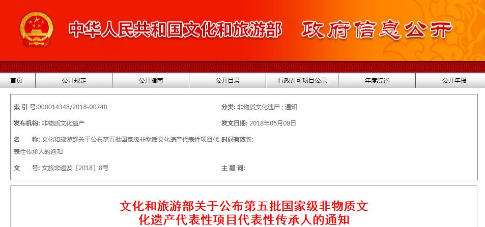 第五批国家级非遗传承人名单出炉，58位医疗类入选