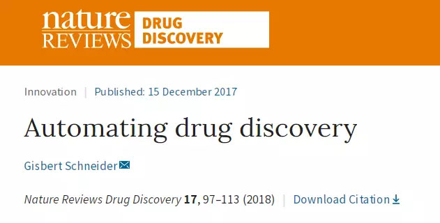 Nature深度综述：自动化的新药发现