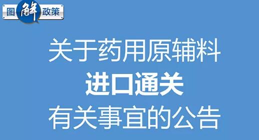 图解政策丨一图读懂药用原辅料进口通关有关事宜的公告