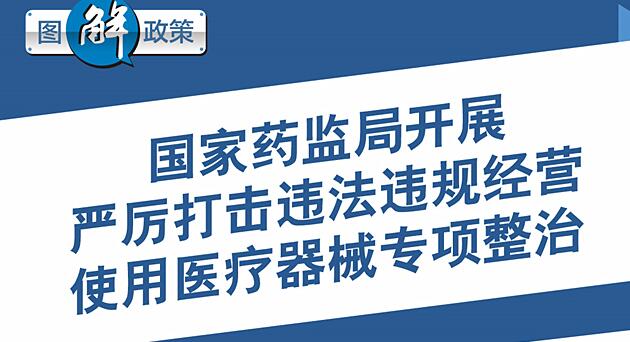 图解政策|国家药监局开展严厉打击违法违规经营使用医疗器械专项整治