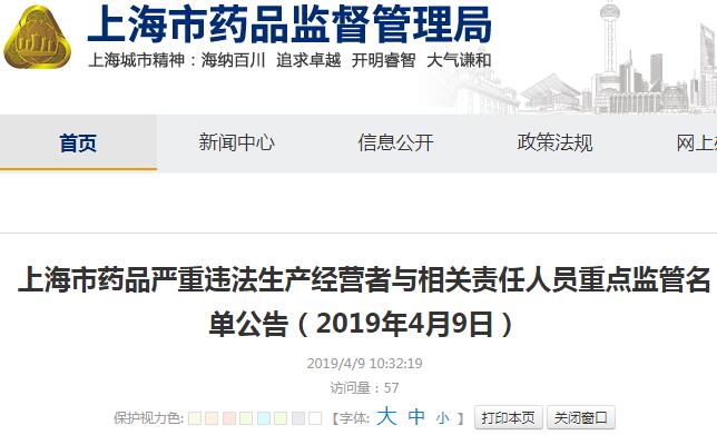 这26人被列入上海药品安全“黑名单”