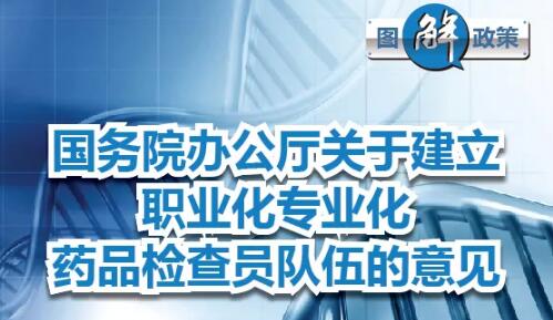 图解政策 | 国务院办公厅关于建立职业化专业化药品检查员队伍的意见