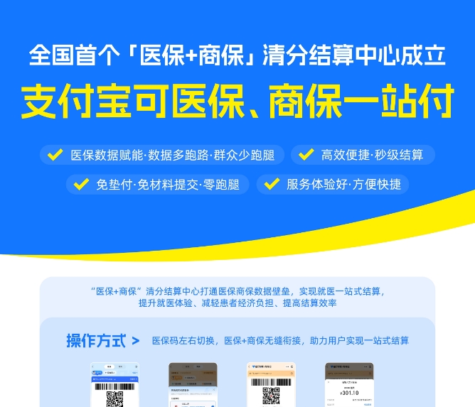 蚂蚁集团全程助力全国首个“医保+商保”清分结算中心正式上线